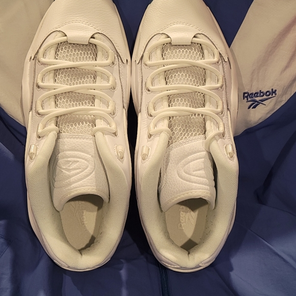 Mens Reebok Question Low White size 12 - Picture 6 of 9